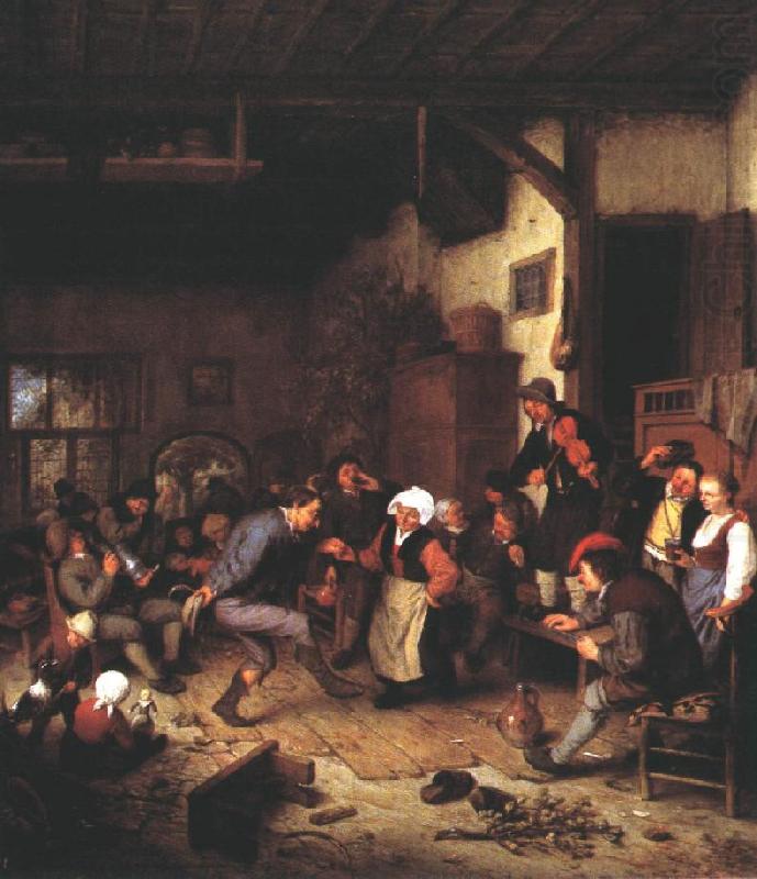 OSTADE, Adriaen Jansz. van Merrymakers in an Inn ag china oil painting image